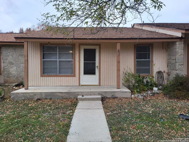 a front view of a house