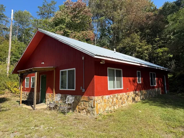 a backyard of a house with yard