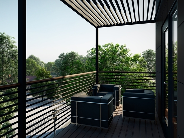 5691 North Ridge Avenue, Unit 302 Chicago, IL 60660 - Photo 12 of 12 a view of a chair and table in the balcony