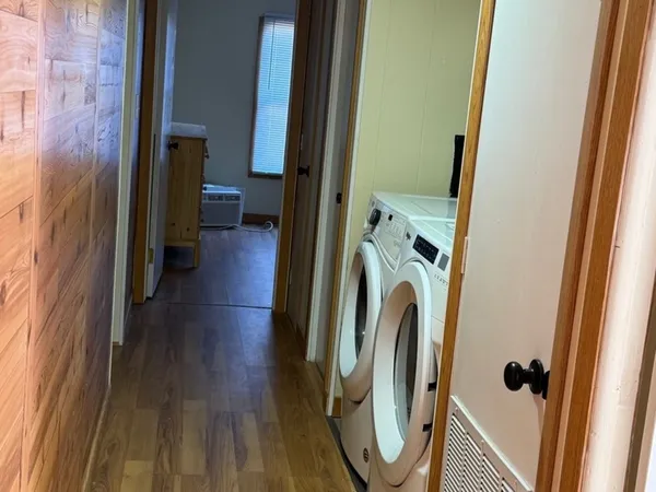 a view of a walk in closet