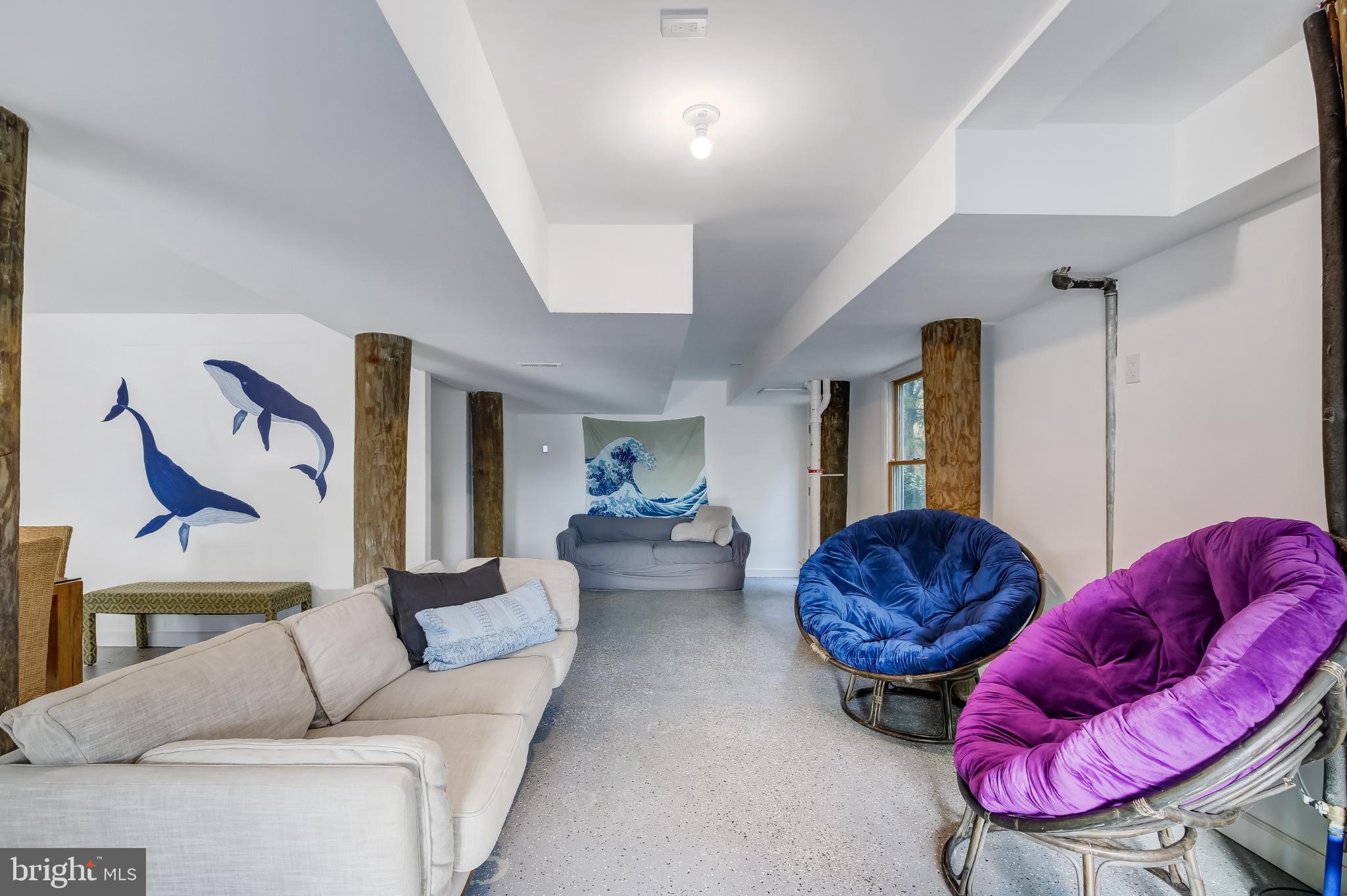 4 East 20th Street Barnegat Light, NJ 08006 - Photo 26 of 43 Spacious basement with playful marine murals.