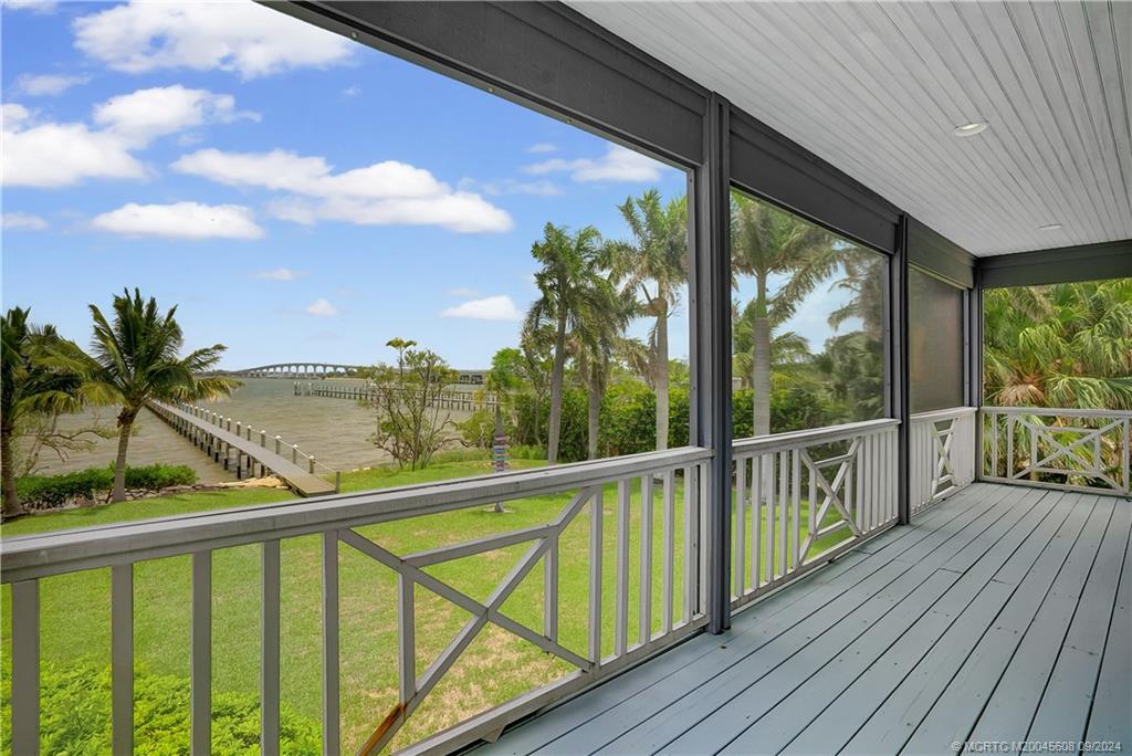 12 North Sewalls Point Road Stuart, FL 34996 - Photo 40 of 75 a view of a balcony with furniture