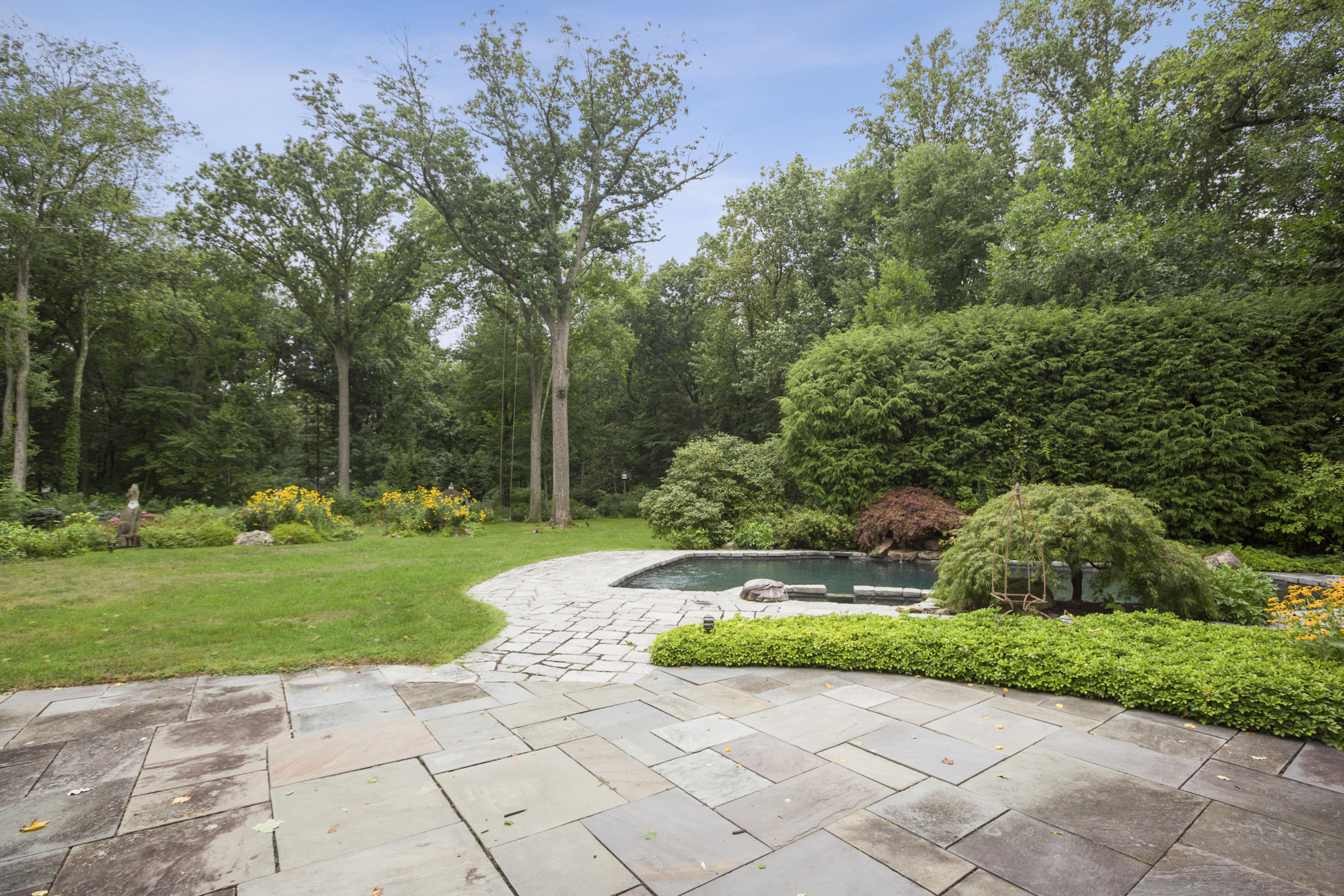 283 Hollow Tree Ridge Road Darien, CT 06820 - Photo 36 of 49 a view of a park with plants and large trees