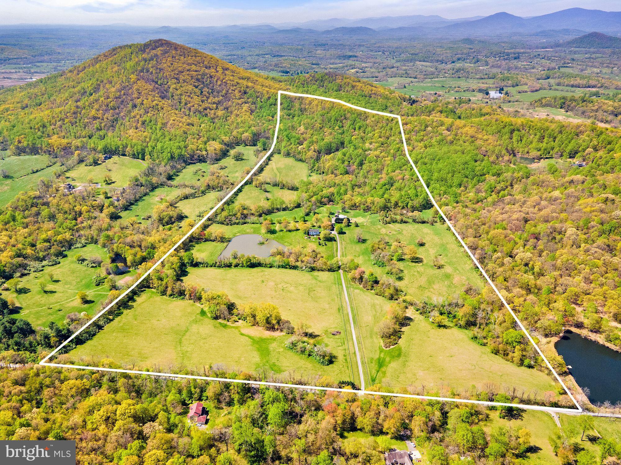 Aerial View with Marked Property Lines