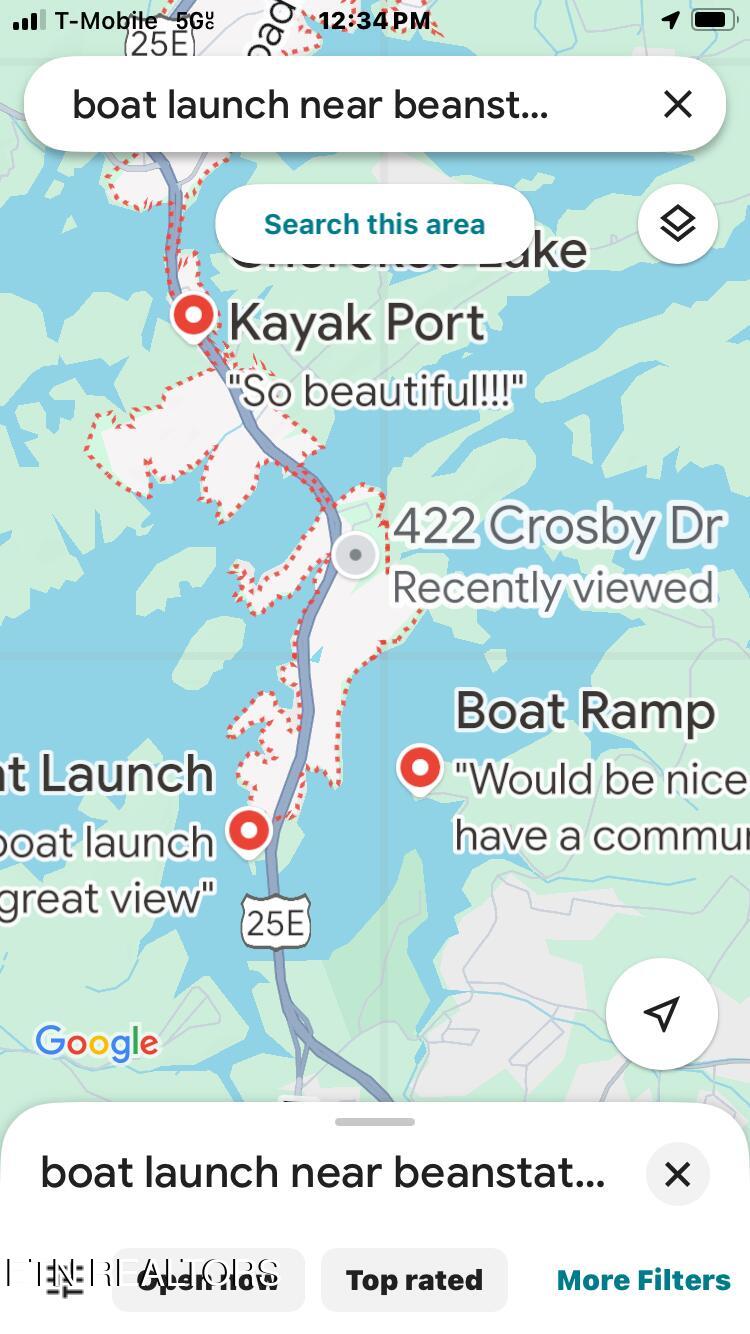 422 Crosby Drive Bean Station, TN 37708 - Photo 38 of 45 BOAT LAUNCH MAP