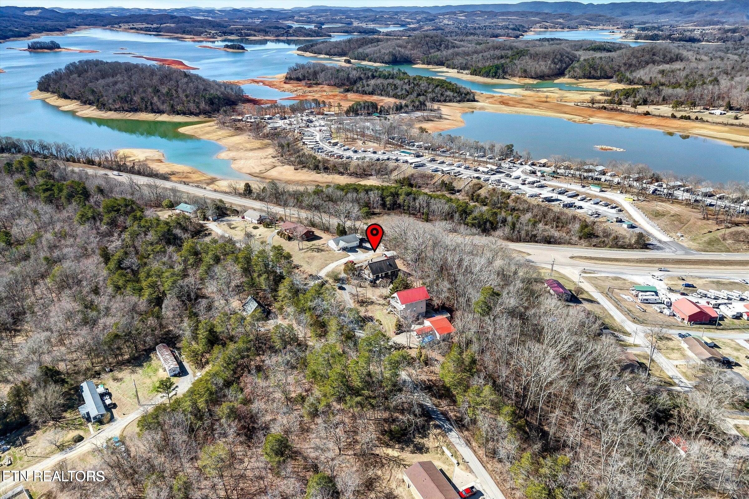 422 Crosby Drive Bean Station, TN 37708 - Photo 40 of 45 AERIAL OVERVIEW WITH LAKES
