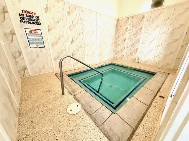 a view of a bench in the roof