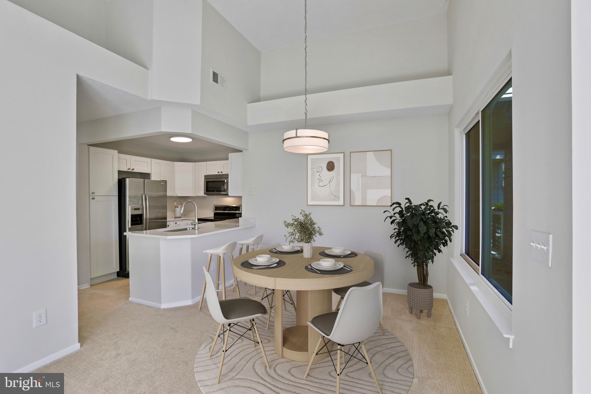 Virtually Staged Dining Room