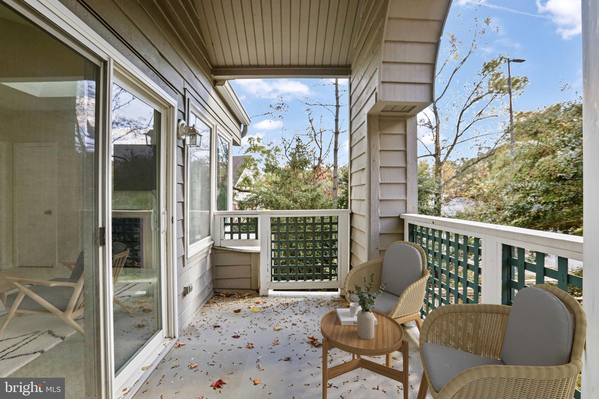 11737 Summerchase Circle Reston, VA 20194 - Photo 7 of 29 Virtually Staged Balcony