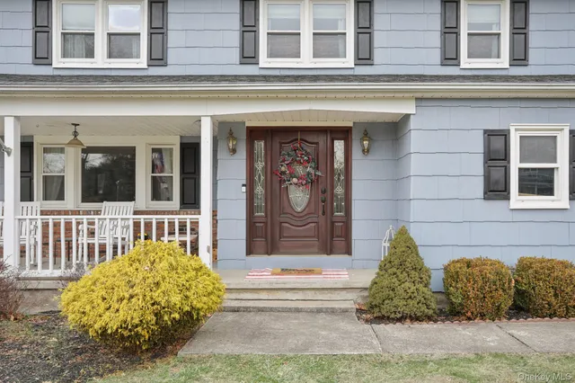 a front view of a building