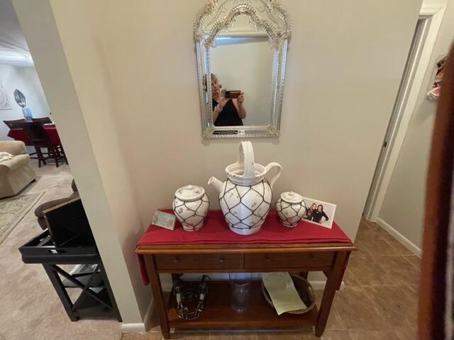 22 Colonial Club Drive, Unit 103 Boynton Beach, FL 33435 - Photo 18 of 41 a living room with furniture and a mirror