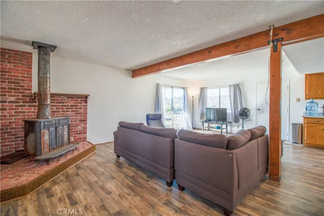 a view of a glass door and a window