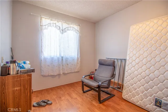 a view of a garden with an outdoor space