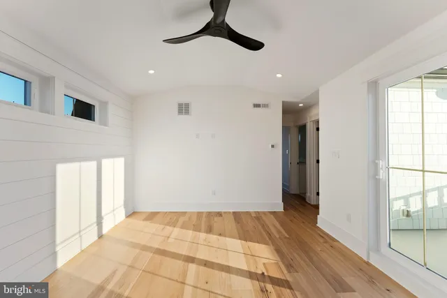 a view of balcony with ocean