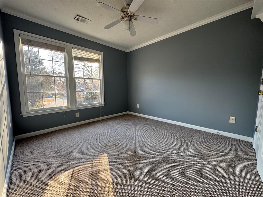 3205 Ivy Station Drive Duluth, GA 30096 - Photo 28 of 38 an empty room with windows and ceiling fan