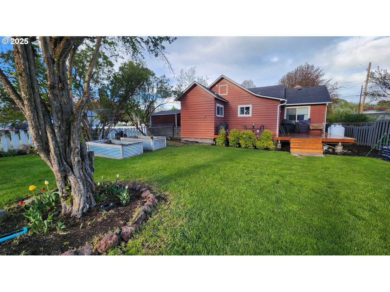 404 Southwest Depot Street Enterprise, OR 97828 - Photo 26 of 32 a black and white photo of a garden