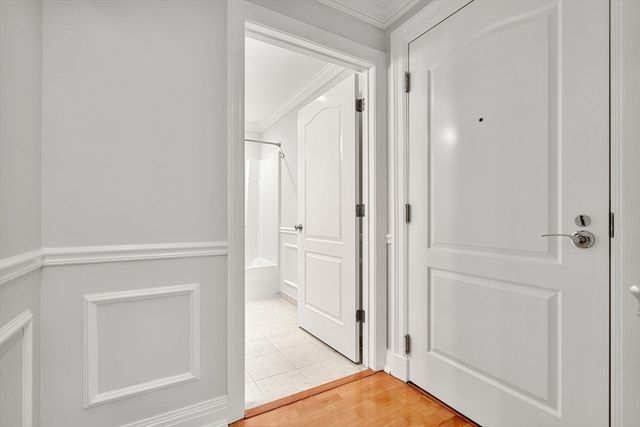 a view of a bathroom with a glass door