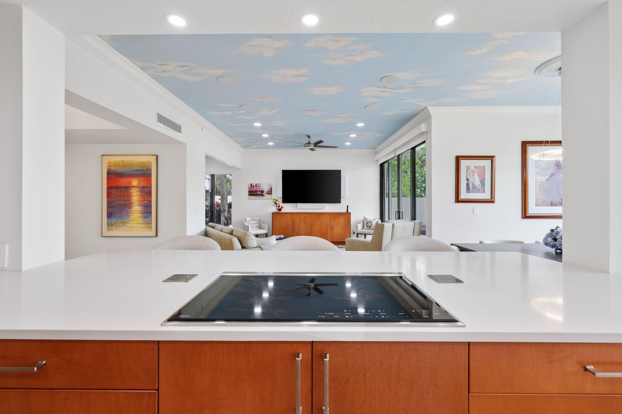 3900 North Ocean Boulevard, Unit LANAI Delray Beach, FL 33483 - Photo 15 of 40 a kitchen with a sink a counter top space and a window