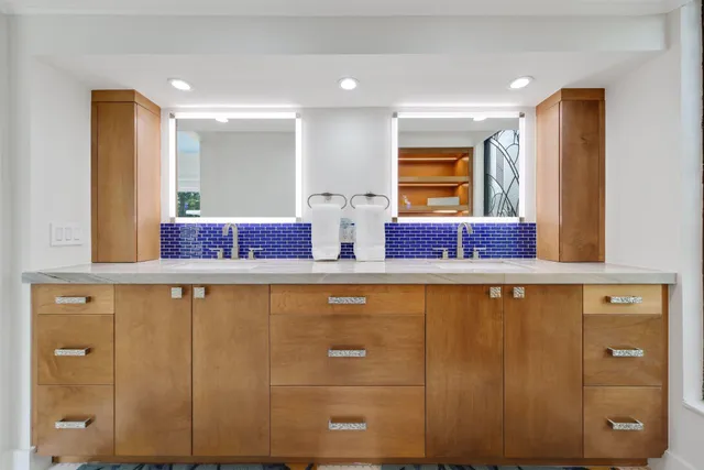 a bathroom with a shower and a toilet