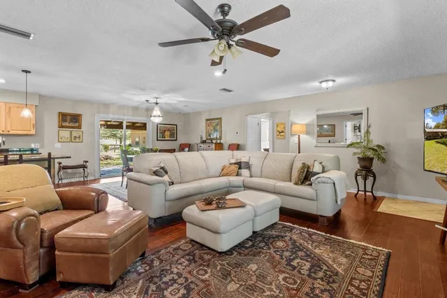 a view of a dining room and livingroom