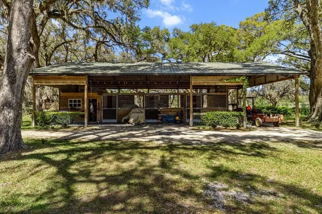 front view of a house with a trees