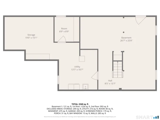 a view of an empty room