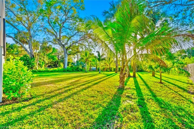 a view of yard with an outdoor space