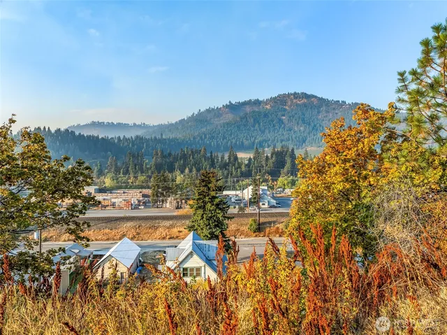 a view of a street from a balcony