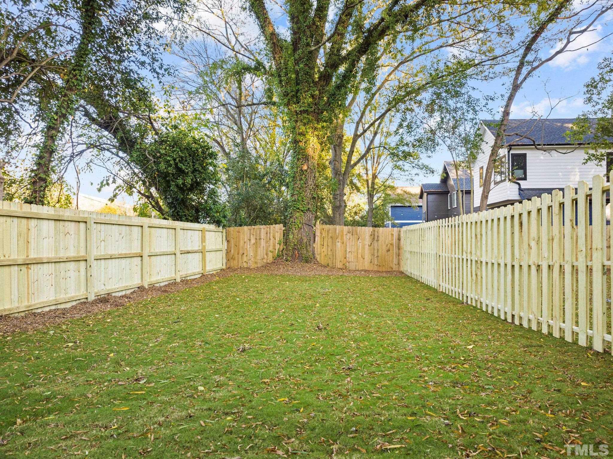 829 Cumberland Street, Unit 100 Raleigh, NC 27610 - Photo 6 of 31 a view of backyard and tree