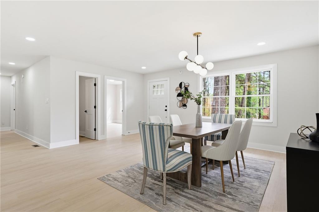 4158 Marist Court Decatur, GA 30034 - Photo 13 of 34 a view of a dining room with furniture window and outside view