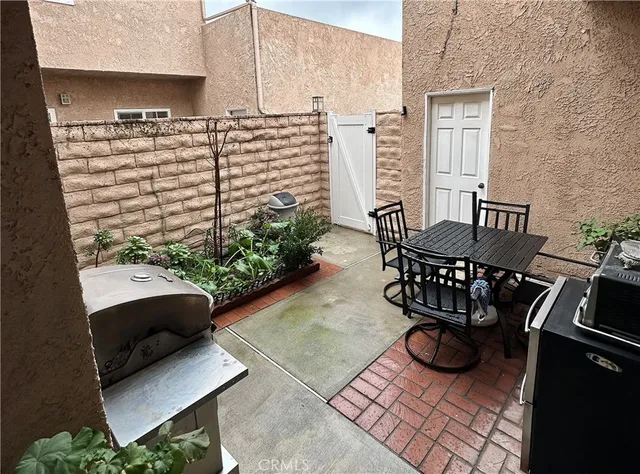 a view of balcony with chairs