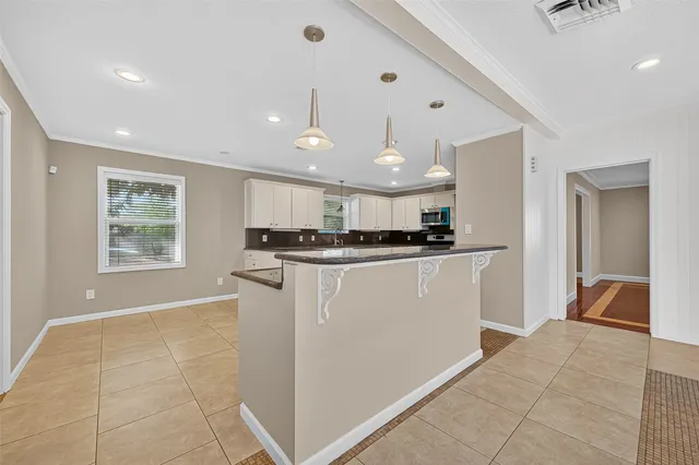 a view of kitchen and window
