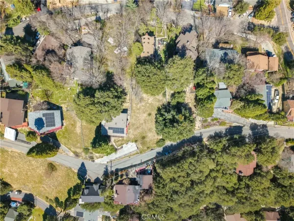 an aerial view of residential house with outdoor space