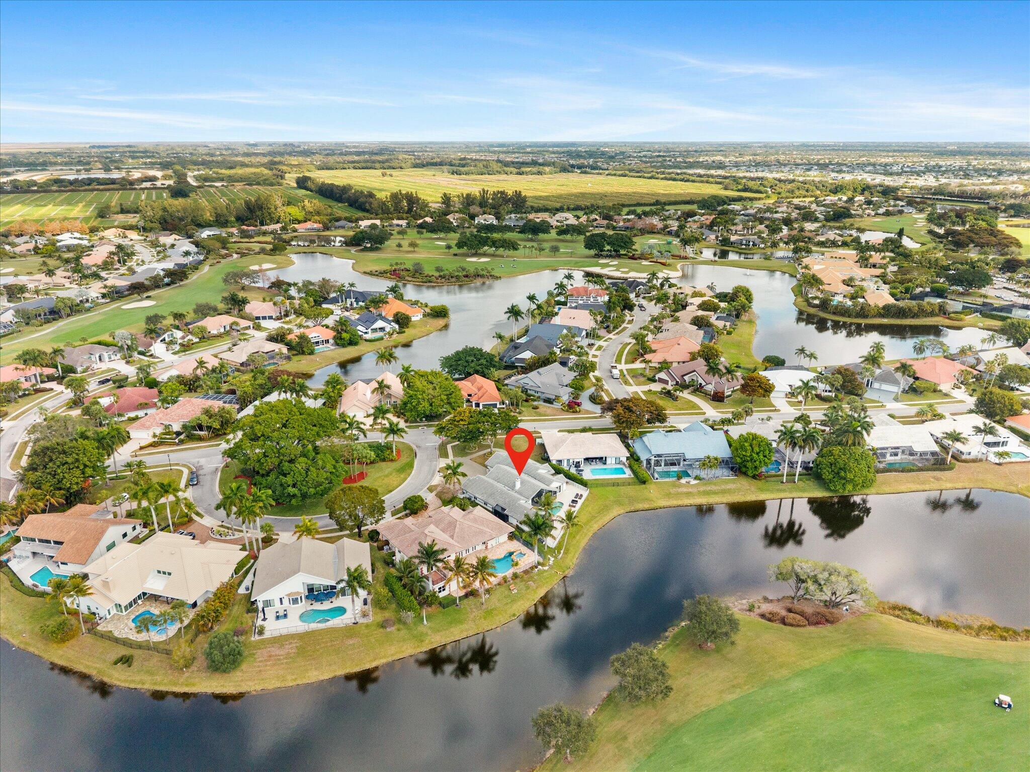 10722 Kirkaldy Lane Boca Raton, FL 33498 - Photo 46 of 76 an aerial view of residential houses with outdoor space