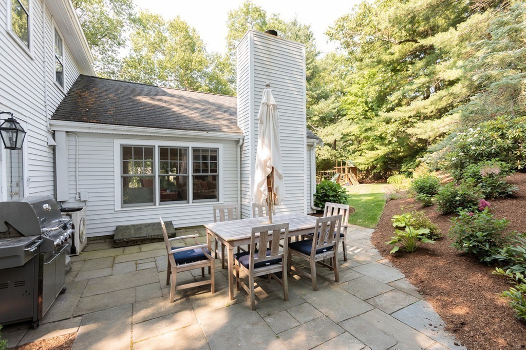 69 Fox Hill Road Wellesley, MA 02481 - Photo 27 of 30 a view of a house with backyard and sitting area