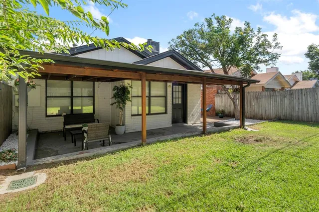 a view of porch with seating space