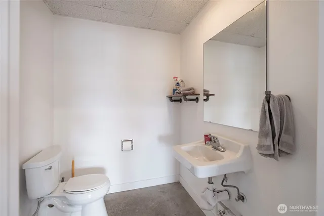 an aerial view of a city with ocean view