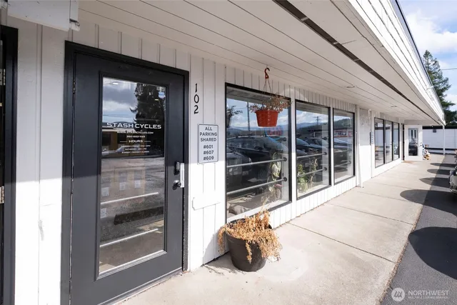 a view of a entryway door front of house