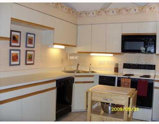 Aerial View - Kitchen has loads of counter space and storage and large enough for a working island.,