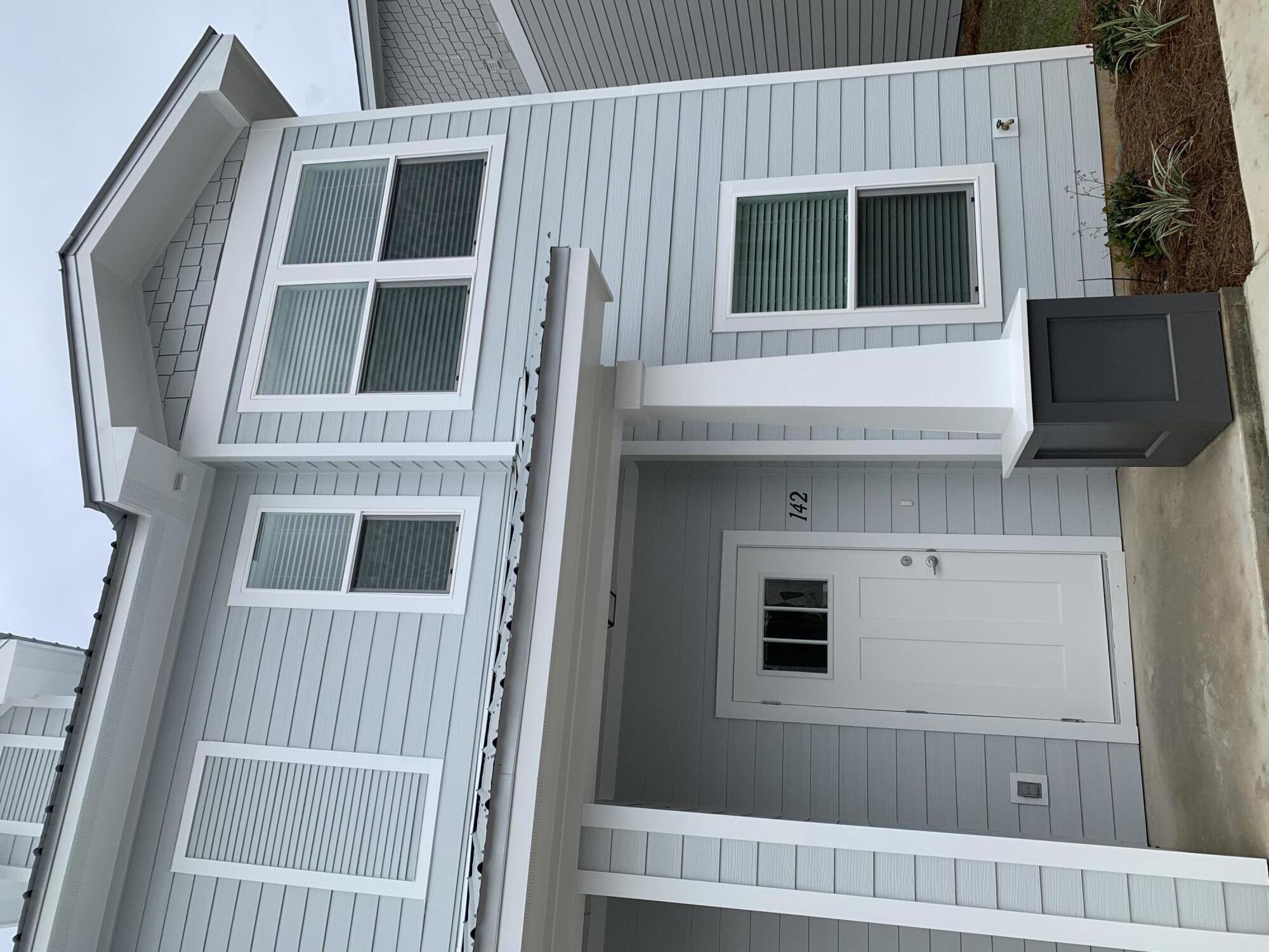 a front view of a house