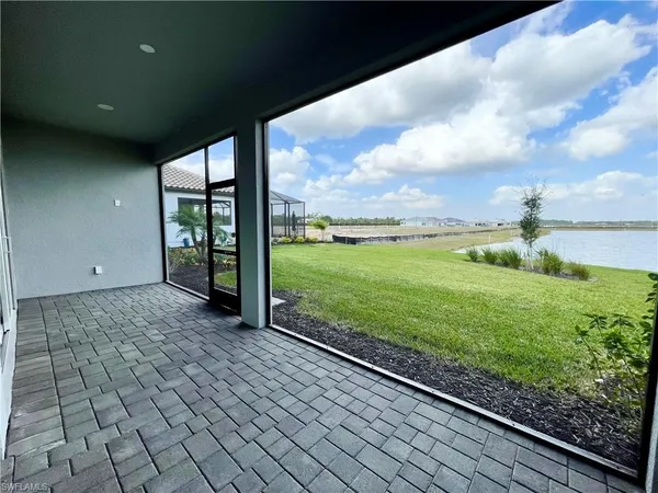 a view of an outdoor space and deck