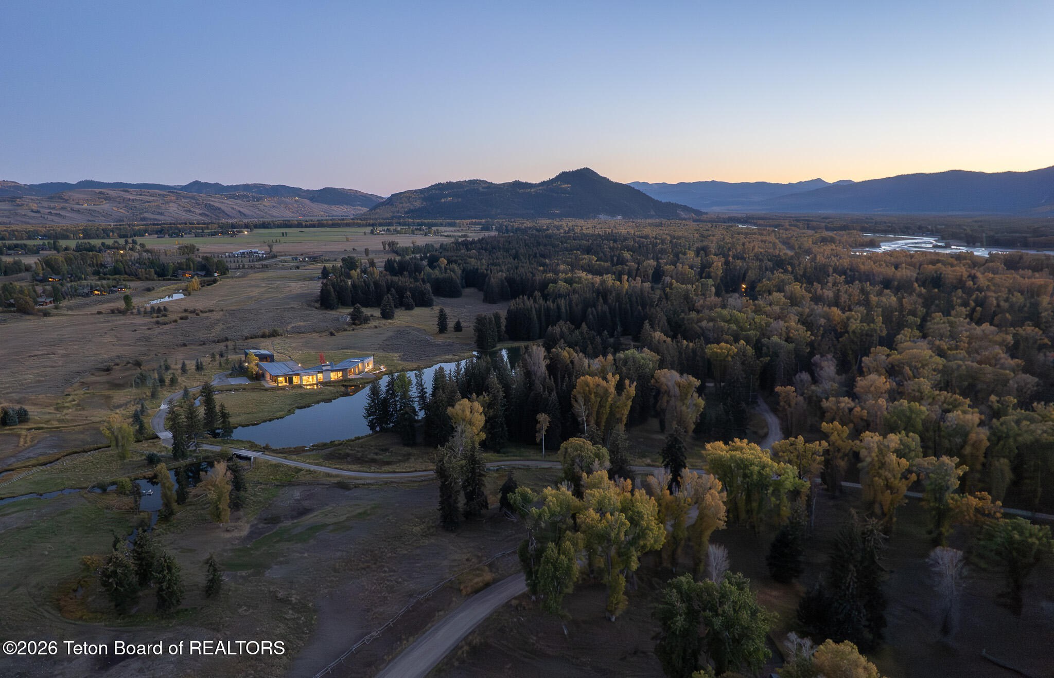 7020 North Bar B Bar River Road Jackson, WY 83001 - Photo 36 of 42 Aerial