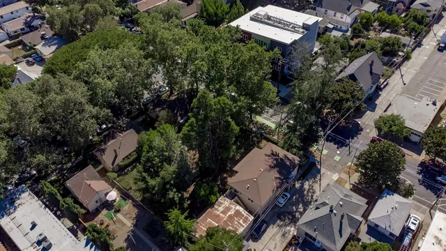a car parked in front of a house