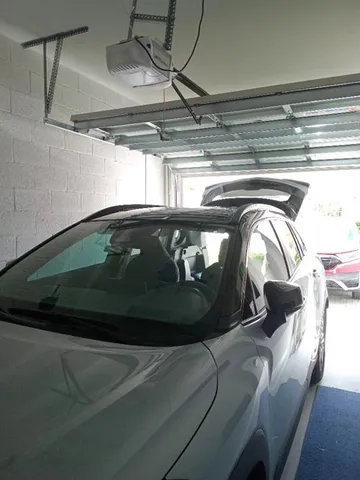 a car parked in a room