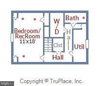1812 Brisbane Street Silver Spring, MD 20902 - Photo 28 of 30 Floor Plan Lower Level