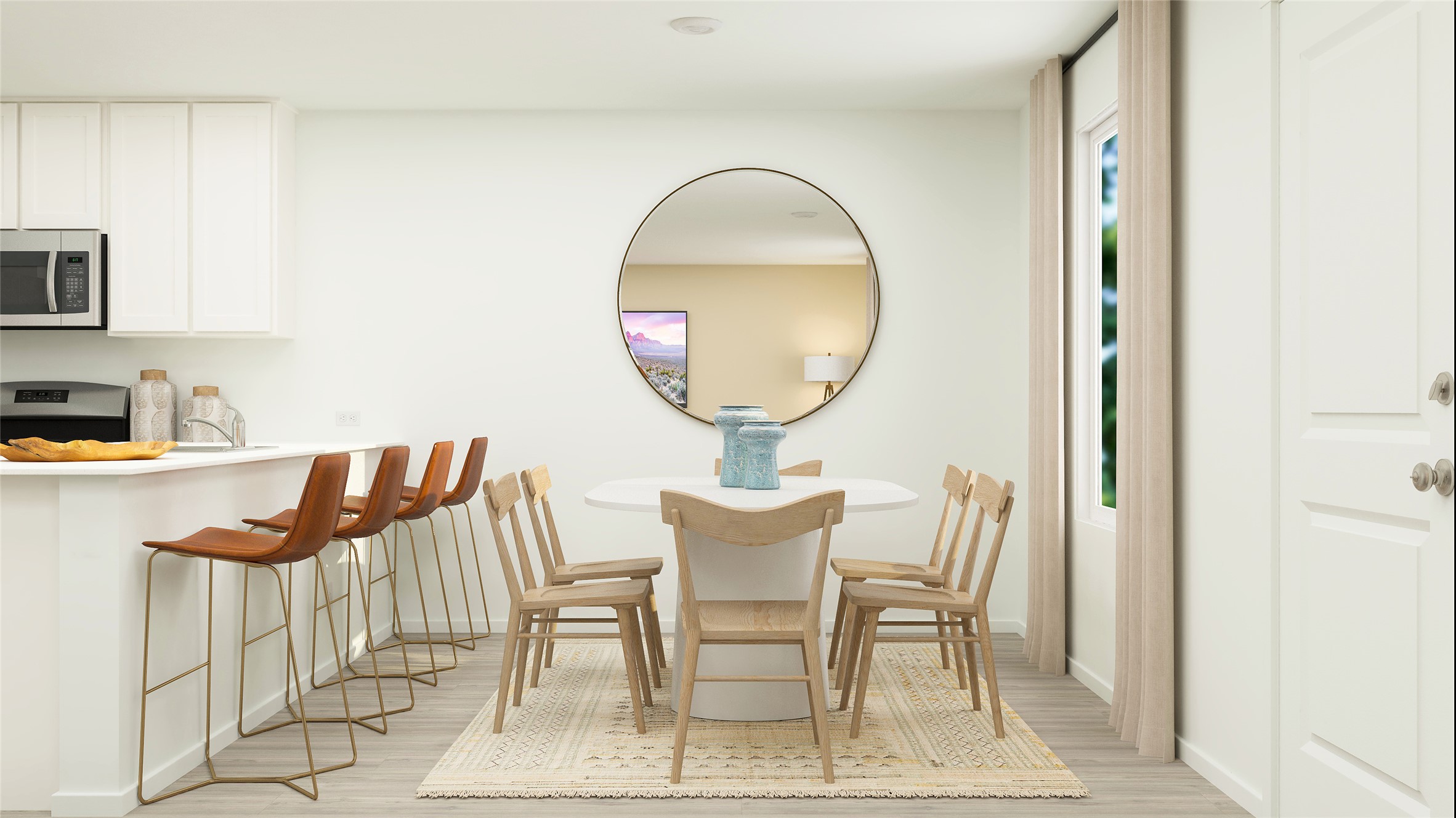 2323 Silvercloud Drive Lockhart, TX 78644 - Photo 6 of 26 a view of a dining room with furniture and a mirror