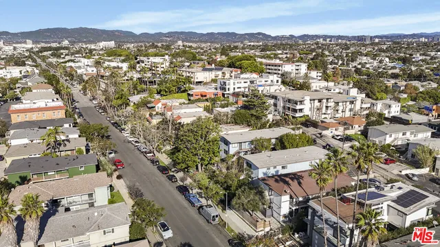 an aerial view of residential house with outdoor space