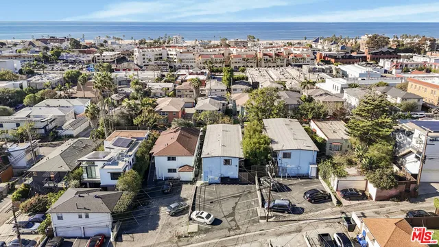 an aerial view of a city