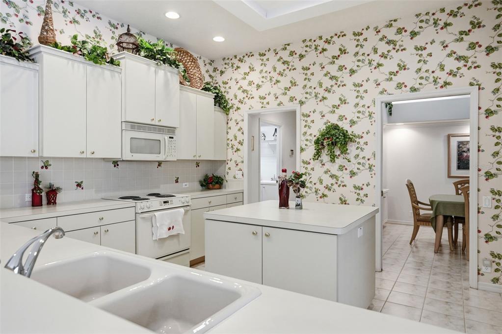 7221 Aloe Drive Spring Hill, FL 34607 - Photo 9 of 34 a kitchen with a sink stove and white cabinets