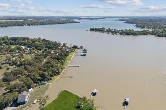 a view of a lake with a mountain view
